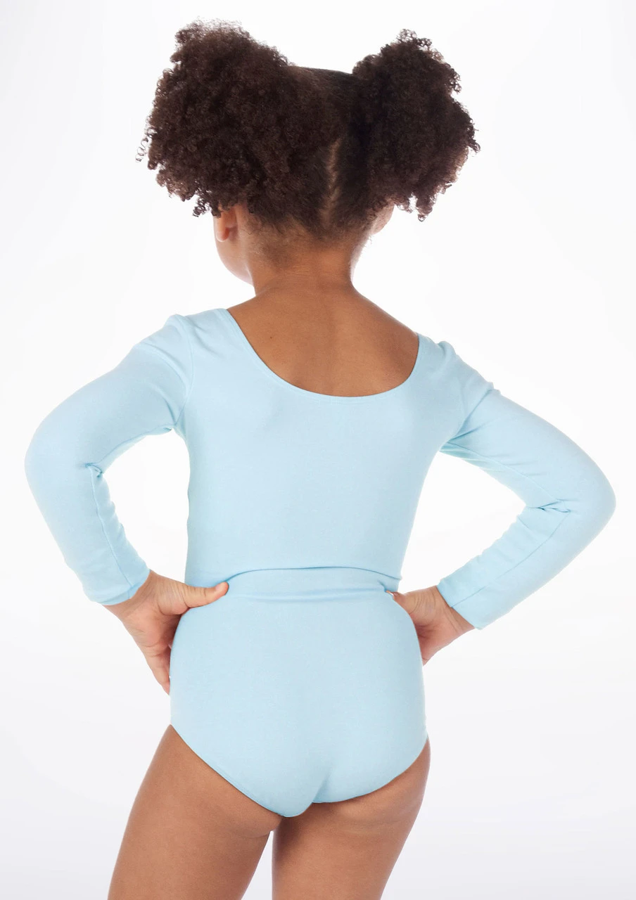 Bloch Girls Long Sleeve Cotton Leotard - Image 3
