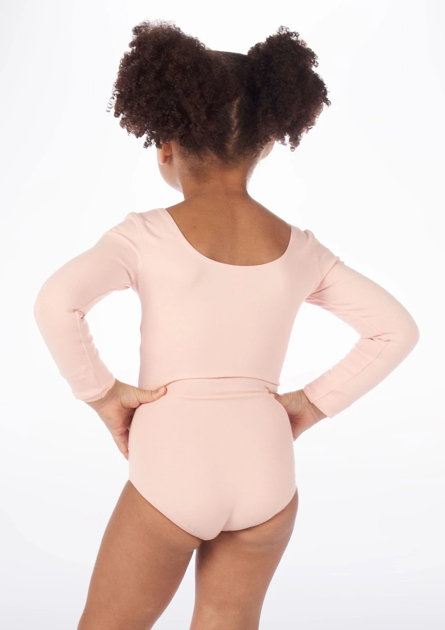 Bloch Girls Long Sleeve Cotton Leotard - Image 4