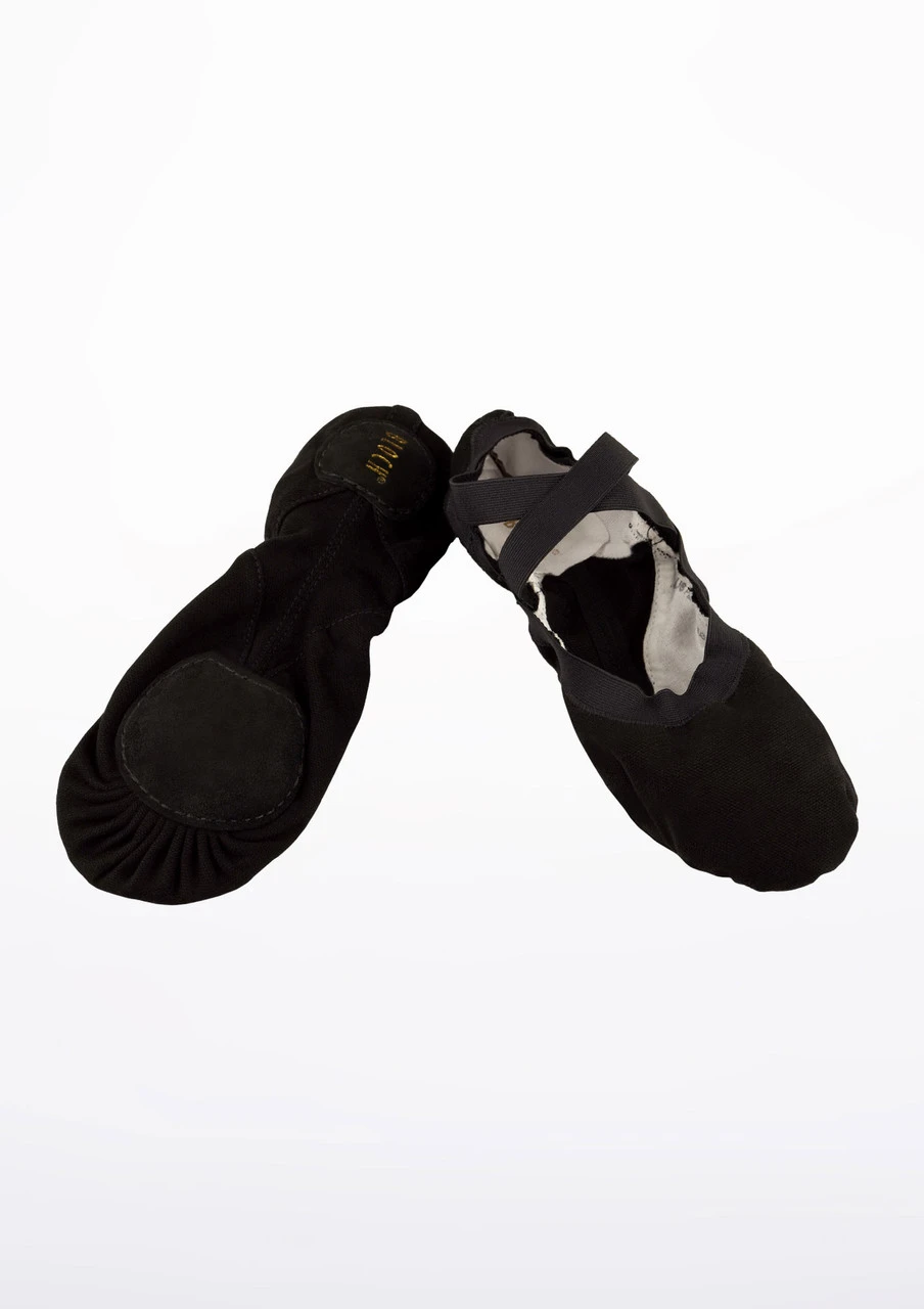 Bloch Pro Elastic S0621L Split Sole Ballet Shoe - Black - Image 2