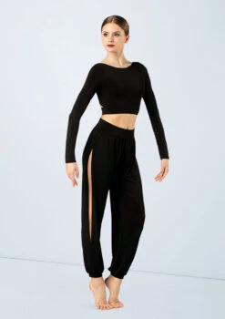 Weissman Knotted Back Crop Top