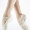 Move Dance Split Sole Canvas Ballet Shoe - White