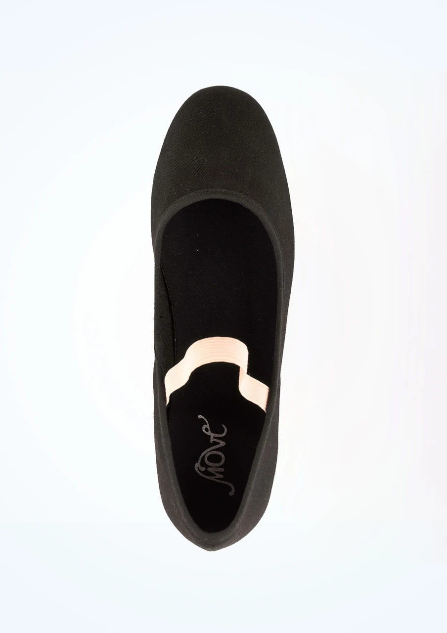 Move Dance Julie Canvas Character Shoe 1.5" Cuban - Black - Image 2