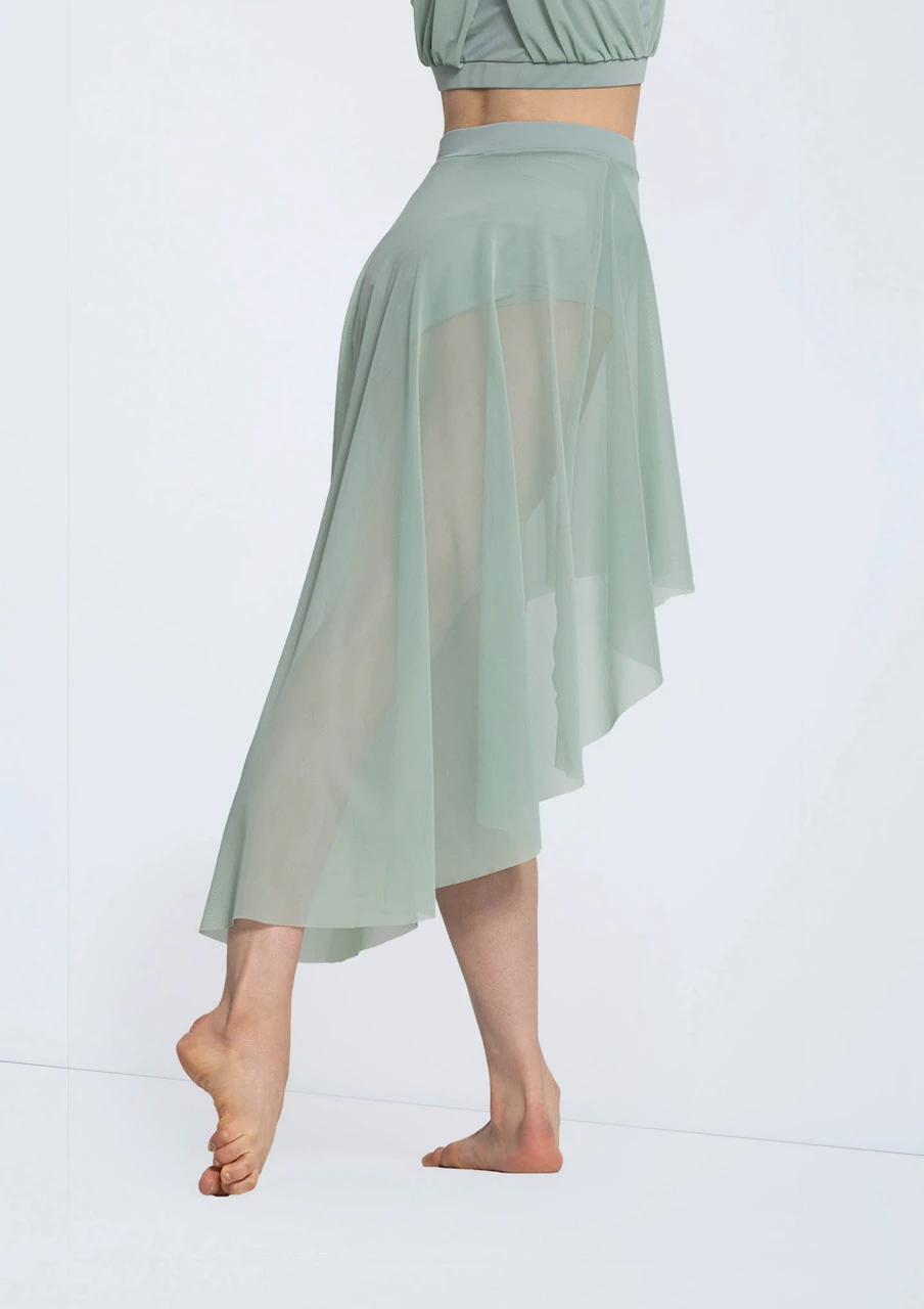 Weissman Power Mesh High-Low Skirt - Image 5