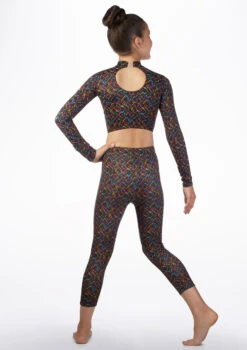 Alegra Girls Patterned Crop Leggings