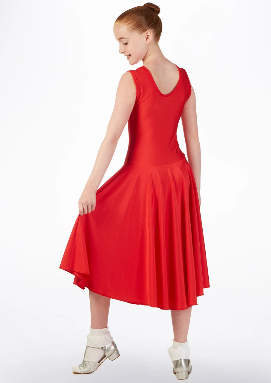 Tappers & Pointers Girl's Tank Ballroom Dress Long - Image 2