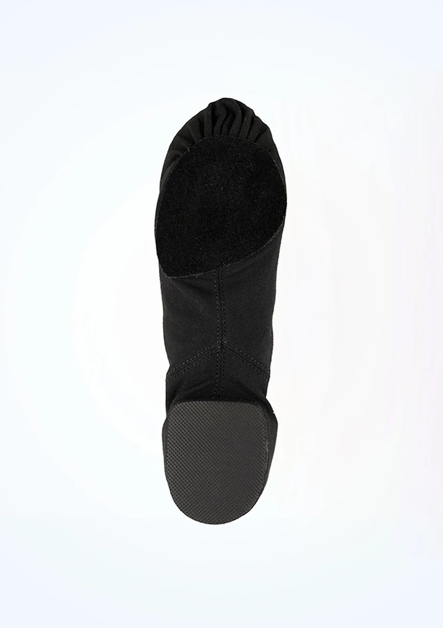 So Danca Canvas Split Sole Jazz Shoe - Black - Image 4