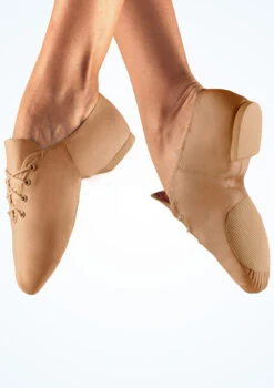 So Danca Split Sole Leather Jazz Shoe - Nude
