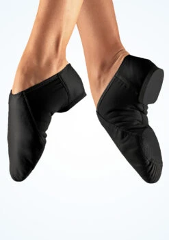So Danca Split Sole Stretch Jazz Shoe - Black