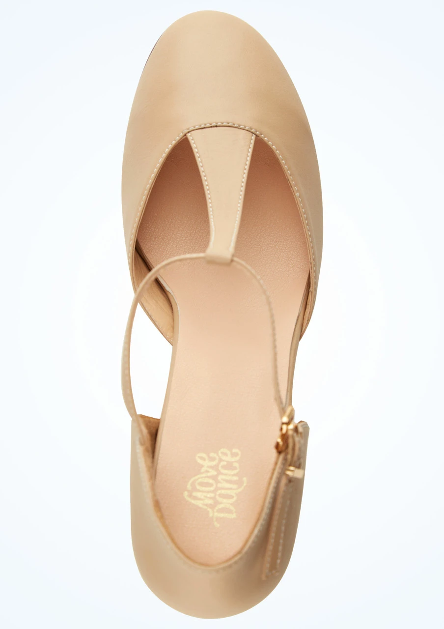 Move Dance Erika T-Bar Character Shoe 3" - Nude - Image 2