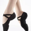 So Danca SD16 Stretch Split Sole Canvas Ballet Shoe - Black