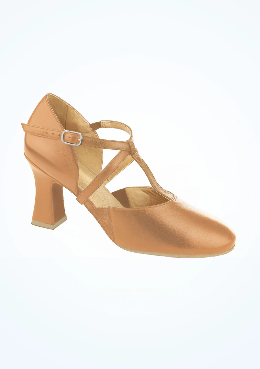 So Danca X Strap Character Shoe 3" - Caramel - Image 4